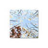 Tree canopy art coaster, square.