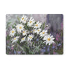 White daisy flowers artwork design placemats. Rectangular