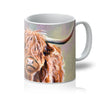 Scottish Highland Cow art mug