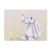 Adorable rabbit and daisy flowers rectangular worktop saver