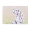 Adorable rabbit and daisy flowers rectangular worktop saver