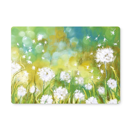 Dandelion seed heads, artwork design table placemat