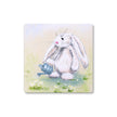 Adorable rabbit and daisies art coasters