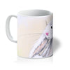 White rabbit art designed mug.