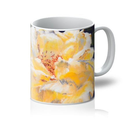 Yellow Rose art mug. 