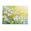 White daisy flowers artwork design rectangular worktop saver