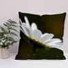 White Daisy Flower - Throw Cushion