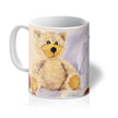 Teddy bear and rabbit art mug. 