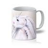 White rabbit art designed mug.