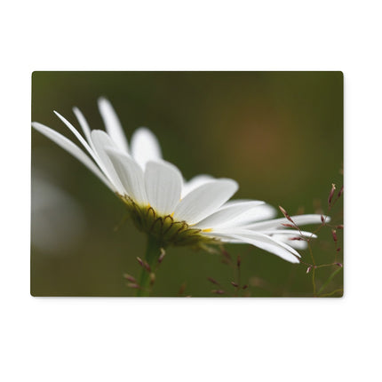 Wild white daisy flower rectangular worktop saver