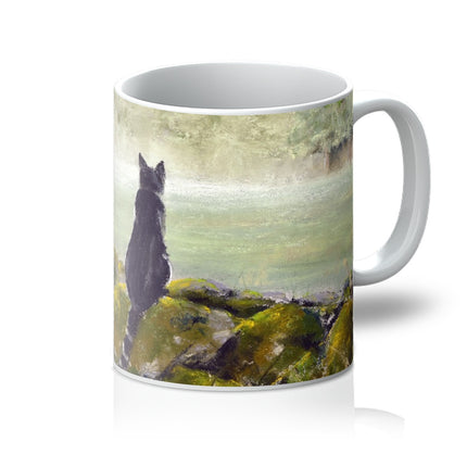 Pussy cat art mug