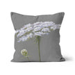 Grey and white square throw cushion