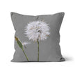 Grey and white - Dandelion seed head - Hand painted artwork design - beach-house linen