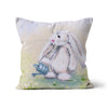 Adorable rabbit artwork design Nursery throw cushion