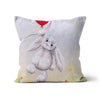 White rabbit sofa cushion. 