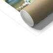 Fine Art Print with white border. Corner detail. Cardboard tube used for shipping