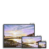 Sunset marshland artwork, canvas fine art prints. Framed, ready to hang. Different sizes