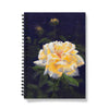 Yellow rose art designed notebook