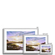 Sunset over the Marshland artwork prints in silver frame. Different sizes