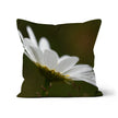 Elegant Floral throw cushion. Square. Green and White