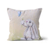 Beautiful rabbit artwork design throw pillow. Square. Canvas fabric.