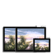 Ethereal misty landscape at sunrise, fine art prints in black frames. Different sizes