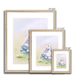 Adorable rabbit nursery art prints. Natural frame. Different sizes