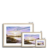 marshland sunset fine art framed prints. Natural light wooden frame. Different sizes