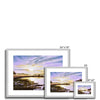 Sunset on the Marshland fine art prints in silver frame with white mount. Different sizes