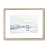 Polar Bear art print in wooden frame.