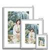 Japanese Kimono art. Fine art prints with a silver frame and a white mount. Different sizes