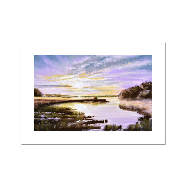 Marshland at Sunset artwork, fine art print