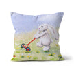 White Rabbit artwork design throw cushion