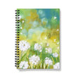 Floral design notebook. White, yellow and green 