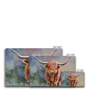 Scottish Highland Cow painting. Eco and vegan-friendly fine art canvas prints. Different sizes