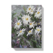 White daisy flowers artwork design hardcover journal. Back cover