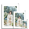 Japanese Kimono Art. Fine Art Prints with white border. Portrait orientation. Different sizes.