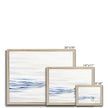 Polar Bear swimming. Artwork, fine art prints with natural light wooden frame. Landscape orientation. Different sizes.