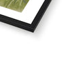 Fine art print in a black frame. Corner detail.