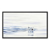 Polar Bear swimming, painting. Canvas fine art print. Framed