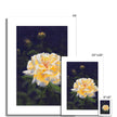 Elegant yellow rose artwork, fine art canvas prints. Unmounted. Floral art prints, different sizes