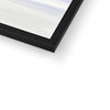 Polar Bear. Fine art print with black frame. Corner detail.