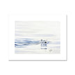 Polar Bear swimming. Artwork print. 