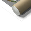 Fine art print with a white border. Corner detail. Cardboard tube used for shipping.