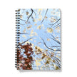 Fall trees, artwork design notebook. Spiral bound. Different sizes. Vegan-friendly 