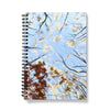 Fall trees, artwork design notebook. Spiral bound. Different sizes. Vegan-friendly 