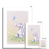 Adorable rabbit canvas fine art prints for the nursery. Unmounted. Different sizes