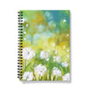 Dandelion Seed design notebook. Spiral bound. Ruled or graph pages 