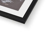 Lady in Tulle art print with black frame. Corner detail