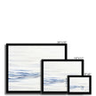 Polar Bear swimming. Artwork, fine art prints with black frame. Landscape orientation. Different sizes.